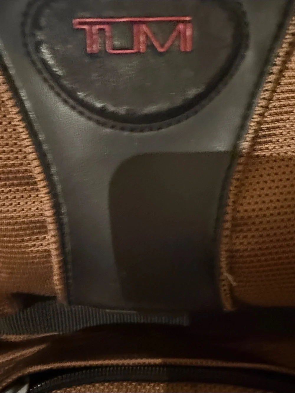 Tumi Brown and Black Men's Backpack with Front Bungee